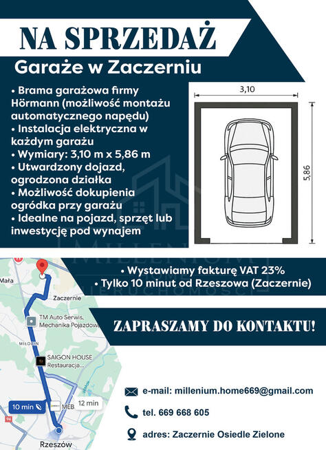 Nowoczesne garaże Zaczernie FV 23%