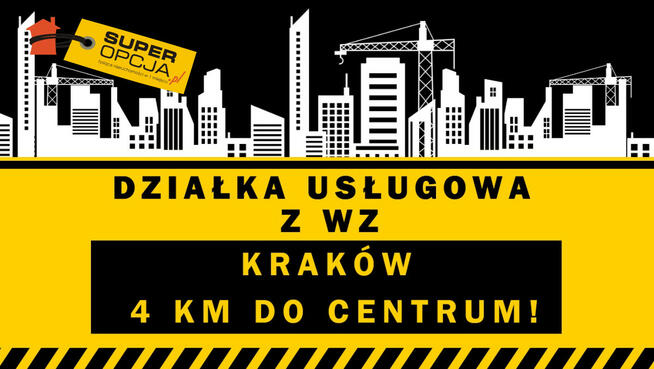 Działka usługowa Kraków gm. Kraków-Podgórze Wola Duchacka,