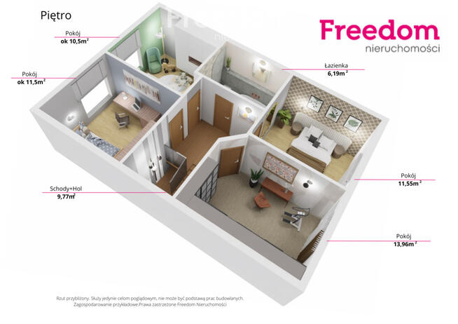 Nowoczesny dom bliźniak w Straszynie 120 Bez PCC