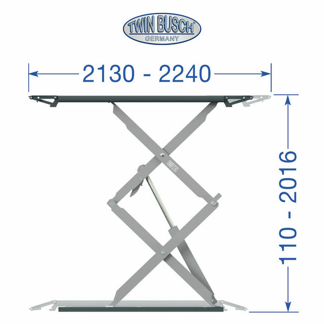Podnośnik Nożycowy Elektromagnetyczny TW S35-20E-G GREY-Line