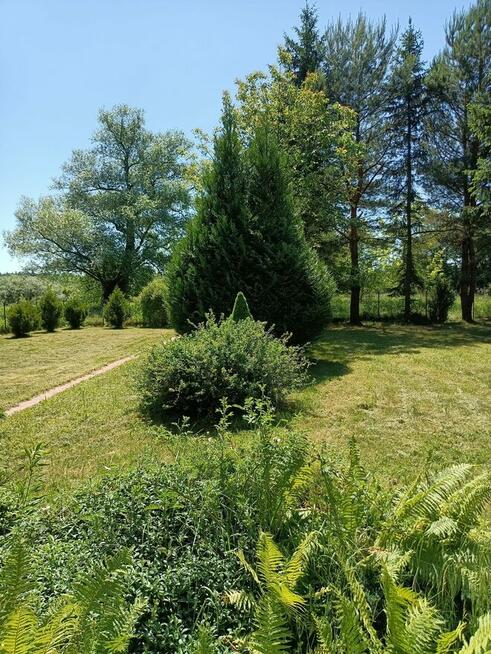 Działka 1306m2 nad rzęką z domkiem 50m2