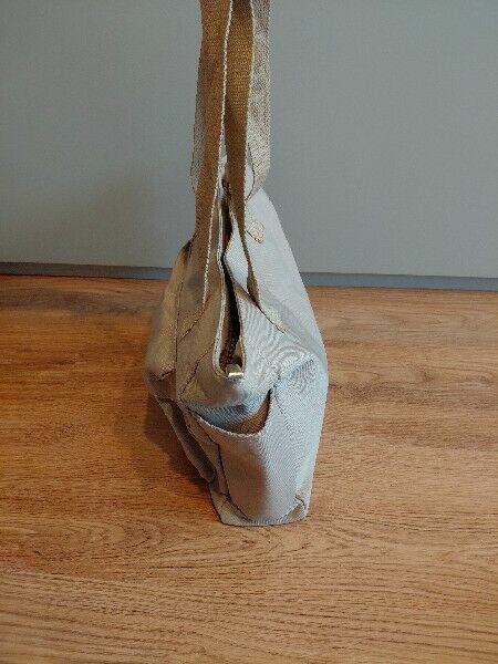 Nowa duża torba beżowa pojemna, lekka, wygodna