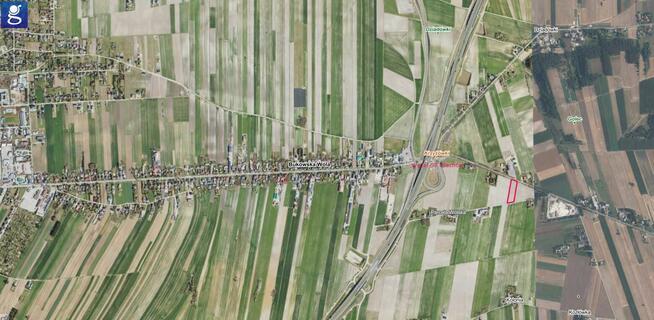 Działka inwestycyjna 5684m2, MPZP U2, 650m od węzła S7