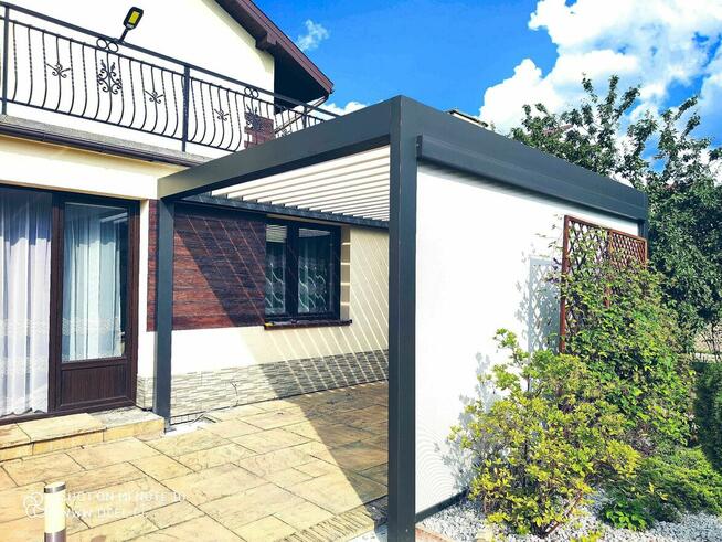 Pergola tarasowa aluminiowa automatyczna.