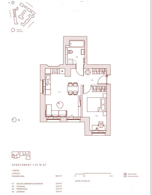 Prestiżowa lokalizacja, Historyczny budynek Apartament 2pok/zielony Borek