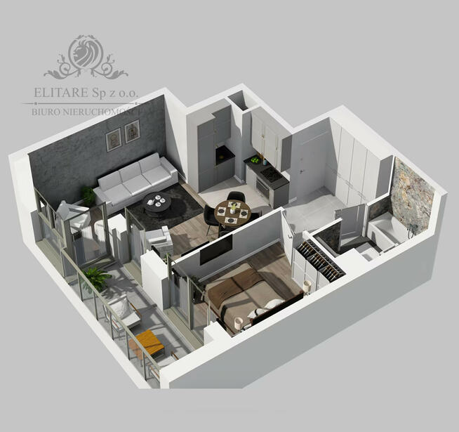 Mieszkanie 40,35m2 2 pokojowe z loggią 6,61m2 na wynajem, dla siebie