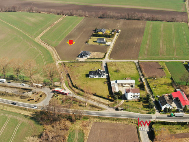 Działka inwestycyjna Cieszyce gm. Kobierzyce, Wiosenna