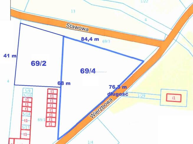 Działka budowlana Środa Śląska, Wierzbowa