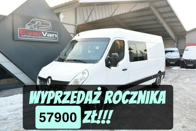 Renault Master 7 osobowy brygadówka doka max pełna opcja servis regały
