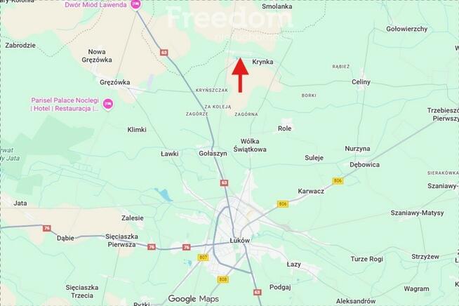 Działka Budowlana Krynka 1313m2