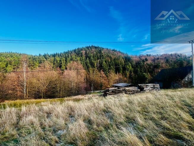 Działka budowlana Łęki gm. Myślenice