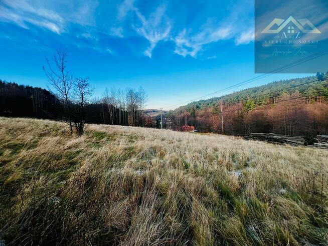 Działka budowlana Łęki gm. Myślenice