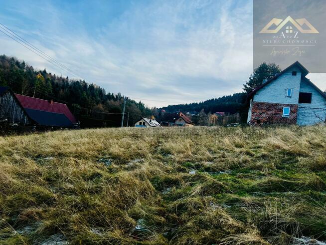 Działka budowlana Łęki gm. Myślenice