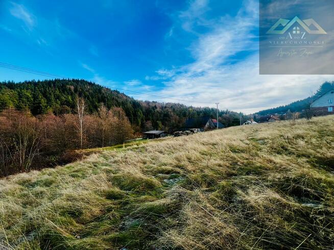 Działka budowlana Łęki gm. Myślenice
