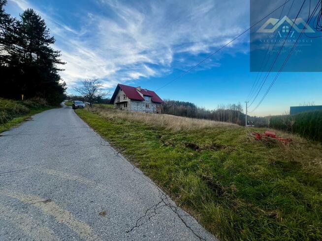 Działka budowlana Łęki gm. Myślenice