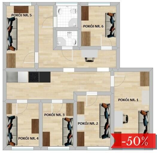 Elbląska 61/Śródmieście, pokój niedaleko Starówki