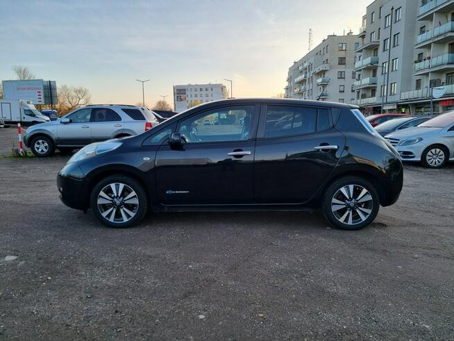 Nissan Leaf Tekna 30kWh 2016 117 tys. km Pompa ciepła Skóra BOSE Kamera 360 Alu