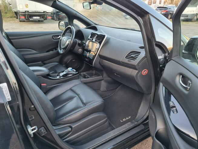 Nissan Leaf Tekna 30kWh 2016 117 tys. km Pompa ciepła Skóra BOSE Kamera 360 Alu