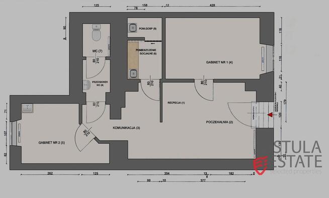 Parterowy lokal w centrum miasta | 53,45 m2