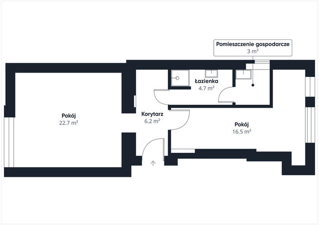 Dwupokojowe mieszkanie centrum obok Global Office