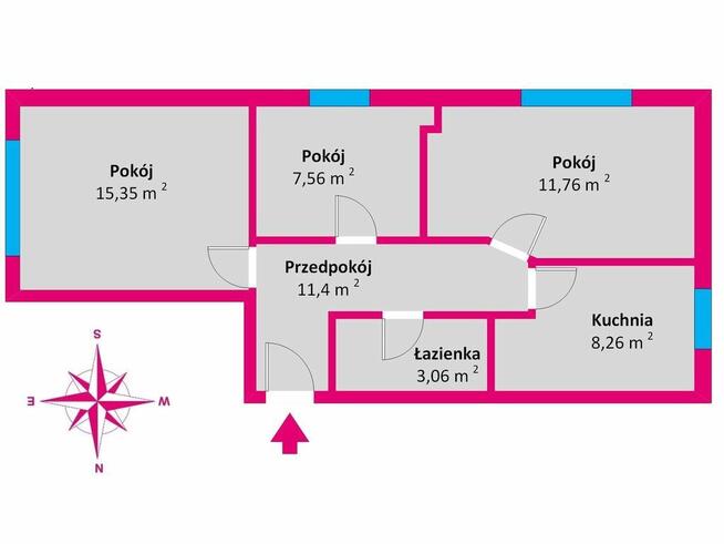Nowoczesne 3 pokoje w centrum Przeworska