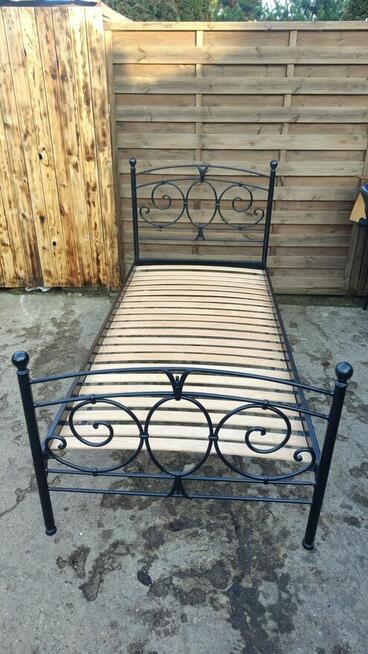 Łóżko 90x200 metalowe + materac TYLKO 450 ZŁ!