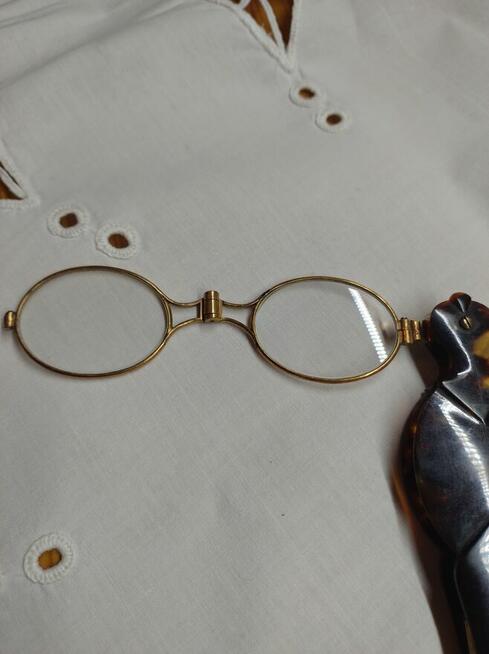 Binokle, lorgnon oprawa szylkret