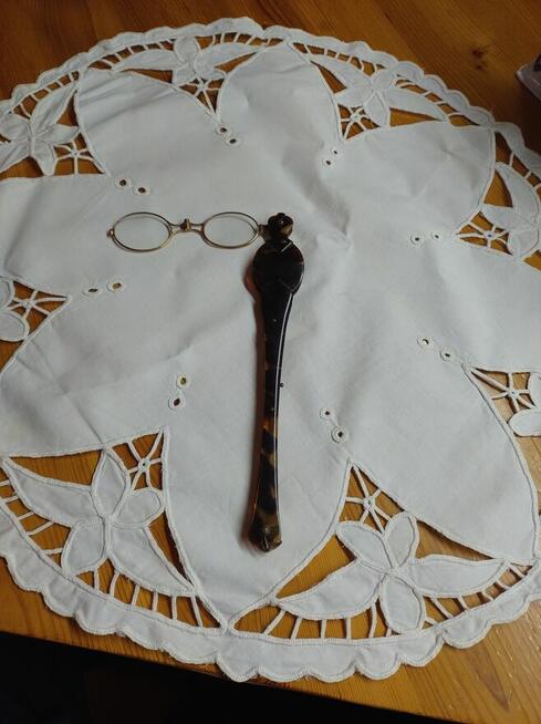 Binokle, lorgnon oprawa szylkret