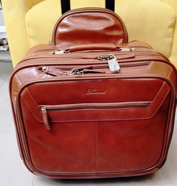 Skórzana walizka neseser słynnej angielskiej firmy Ashwood