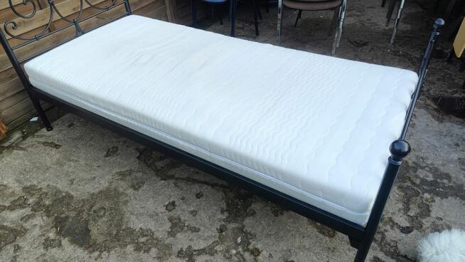 Łóżko 90x200 metalowe + materac TYLKO 450 ZŁ!