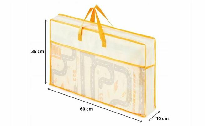 Dwustronna mata piankowa dla dzieci składana 180x120x1cm