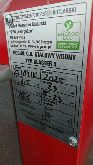 Kocioł klaster 5 23kW Ekodesign 5 klasy