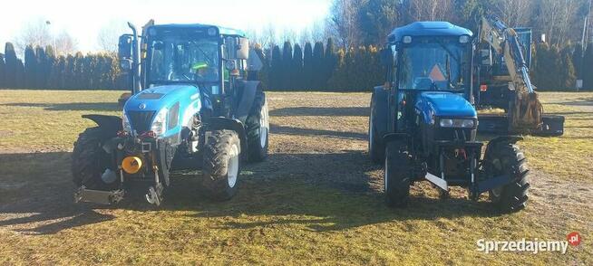 New Holland TN75 ,2002 r ,TUZ VOM do zamiatania odśnieżania