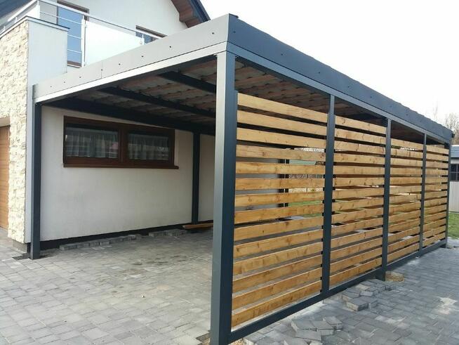 Carport Nowoczesna wiata garażowa 6x6 dwa stanowiska.