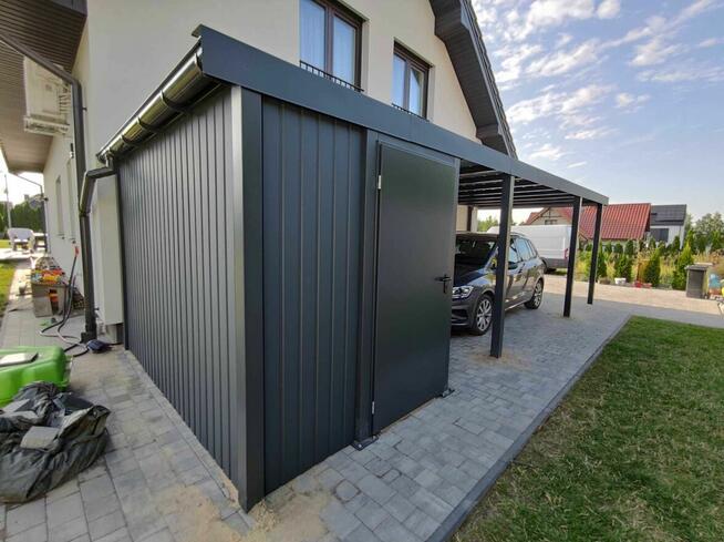 Carport Nowoczesna wiata garażowa 6x6 dwa stanowiska.