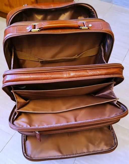 Skórzana walizka neseser słynnej angielskiej firmy Ashwood