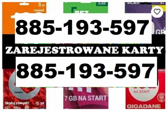 KATOWICE ZAREJESTROWANE KARTY KARTA STARTERY STARTER SIM GSM