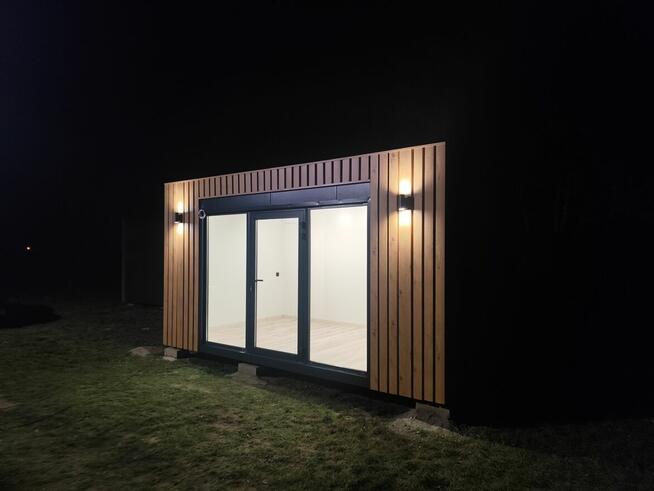 Pawilon handlowy biurowy 5x3 WC klimatyzacja rolety