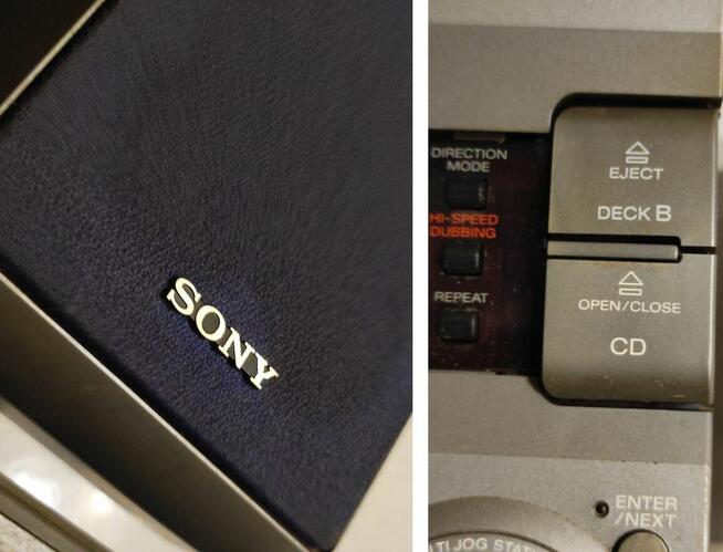 miniwieża wieża stereo Sony P33D odtwarzacz CD magnetofon ka