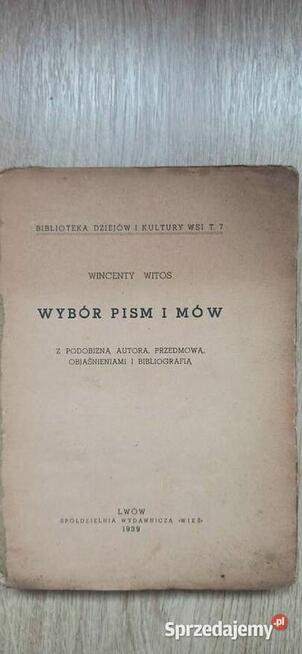 Wybór pism i mów - Wincenty Witos 1939