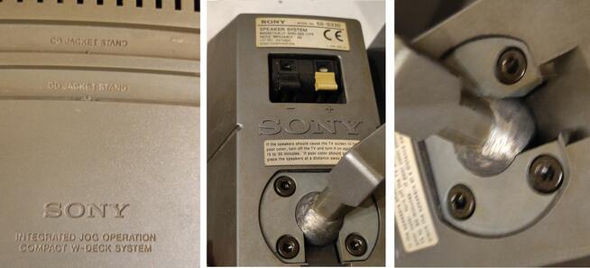 miniwieża wieża stereo Sony P33D odtwarzacz CD magnetofon ka