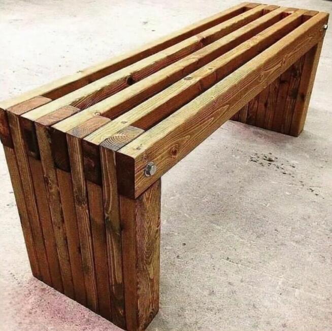 Ławka ogrodowa drewniana