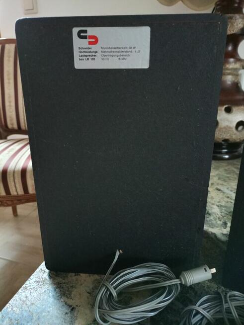 Zabytkowe Kolumny 4 Ohm Schneider Box LB 102 Vintage