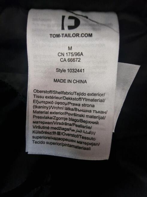 Płaszcz wełniany męski TOM TAILOR DENIM z kapturem rozm. M