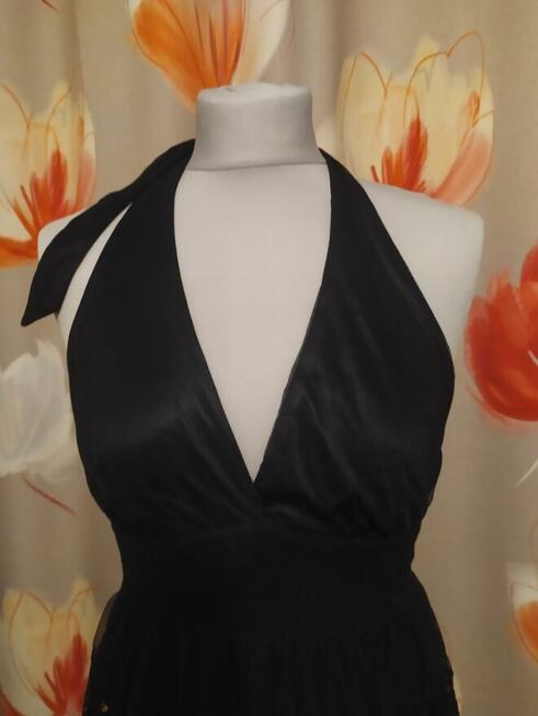 Sylestrowa bluzka-tunika czarna rozm.36/38 -30 zł