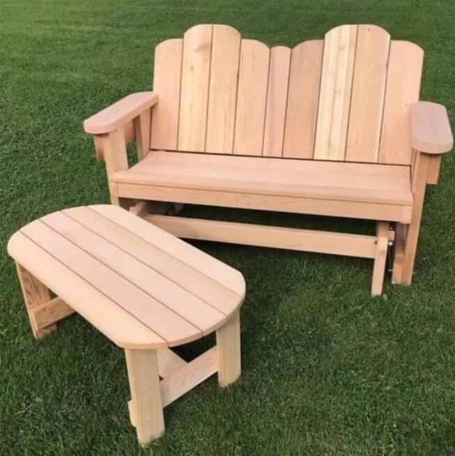 Ławka ogrodowa drewniana