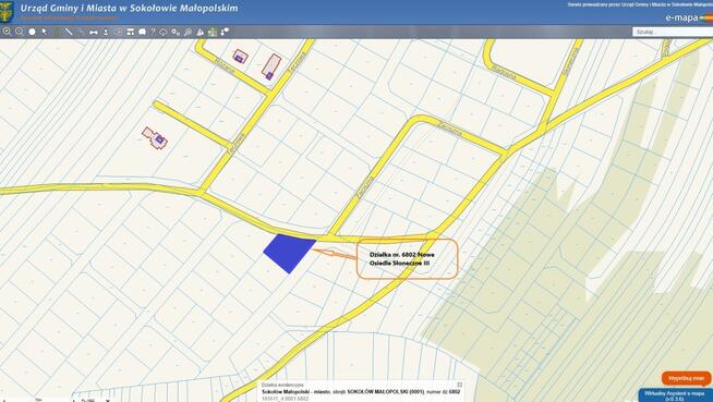 Działka budowlana Sokołów Młp