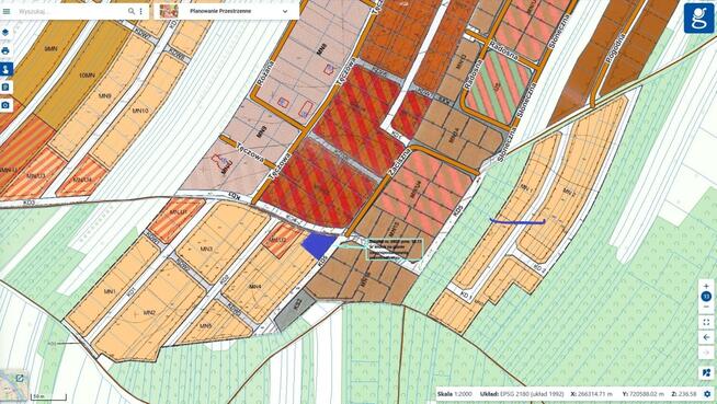 Działka budowlana Sokołów Młp