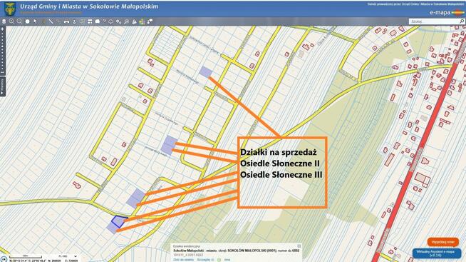 Działka budowlana Sokołów Młp