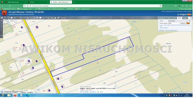Działka rekreacyjna Wiskitki Antoniew